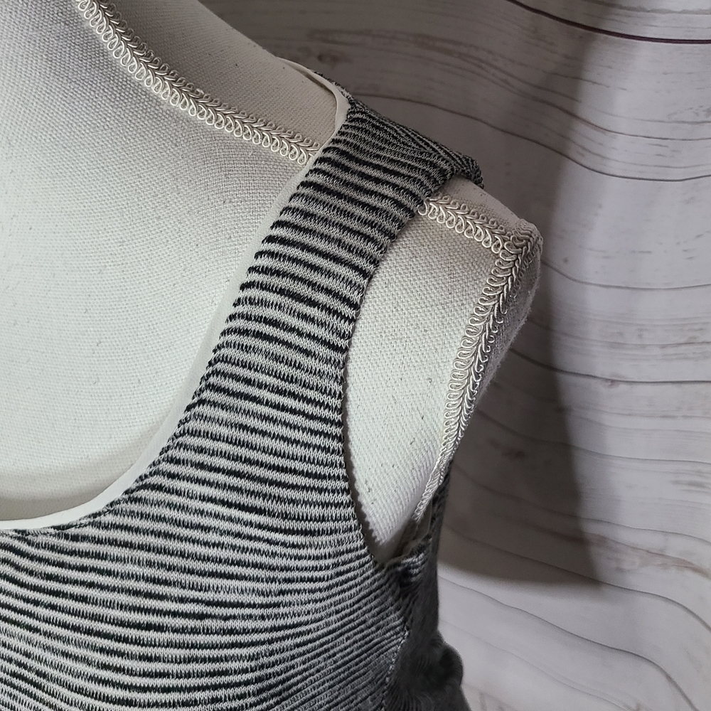 Whbm Weave Strip Double Layer Swoop Cross Open Ta… - image 8